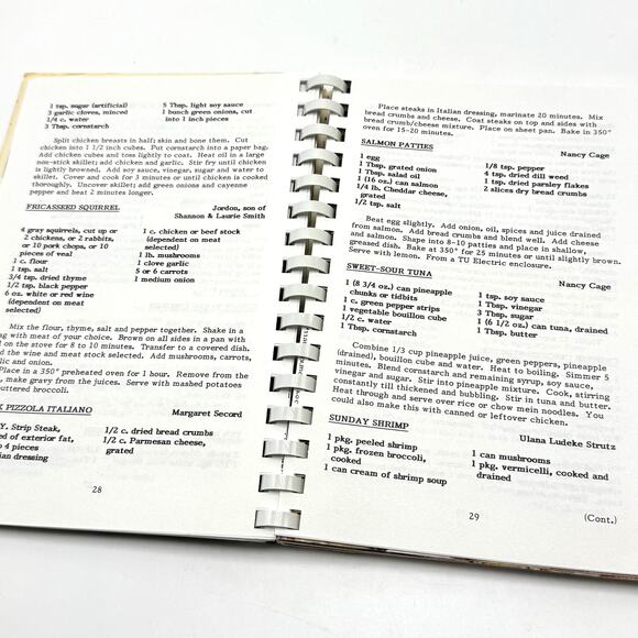 Grace Lutheran Church Cookbook Burkburnett Texas Community Local Recipes 1995 - Picture 5 of 7